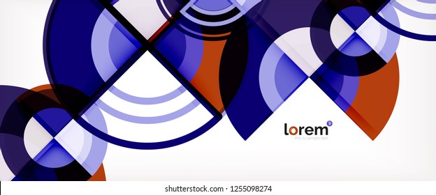 Modern geometric abstract background. Trendy abstract layout template for business or technology presentation, internet poster or web brochure cover, wallpaper. Vector illustration