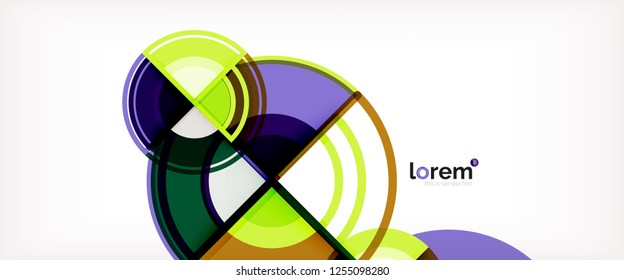 Modern geometric abstract background. Trendy abstract layout template for business or technology presentation, internet poster or web brochure cover, wallpaper. Vector illustration