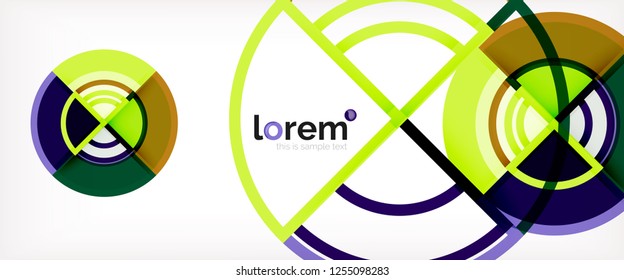 Moderner, geometrischer abstrakter Hintergrund. Trendy abstrakte Layout-Vorlage für Geschäfts- oder Technologiepräsentationen, Internet-Poster oder Web-Broschüren-Cover, Bildschirmhintergrund. Vektorgrafik
