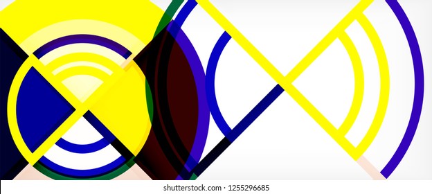 Modern geometric abstract background. Trendy abstract layout template for business or technology presentation, internet poster or web brochure cover, wallpaper. Vector illustration