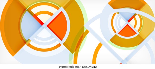 Modern geometric abstract background. Trendy abstract layout template for business or technology presentation, internet poster or web brochure cover, wallpaper. Vector illustration