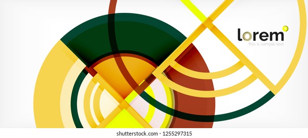 Modern geometric abstract background. Trendy abstract layout template for business or technology presentation, internet poster or web brochure cover, wallpaper. Vector illustration