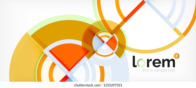 Modern geometric abstract background. Trendy abstract layout template for business or technology presentation, internet poster or web brochure cover, wallpaper. Vector illustration