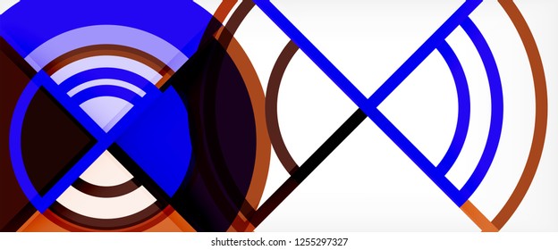 Moderner, geometrischer abstrakter Hintergrund. Trendy abstrakte Layout-Vorlage für Geschäfts- oder Technologiepräsentationen, Internet-Poster oder Web-Broschüren-Cover, Bildschirmhintergrund. Vektorgrafik