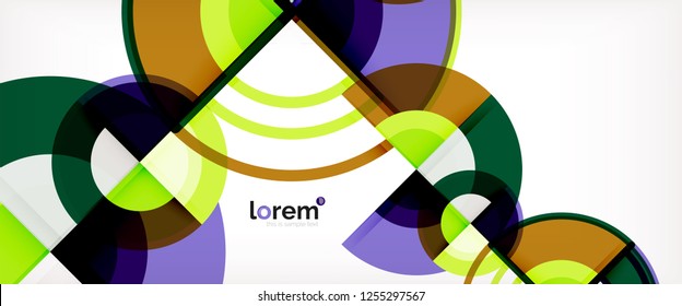Modern geometric abstract background. Trendy abstract layout template for business or technology presentation, internet poster or web brochure cover, wallpaper. Vector illustration