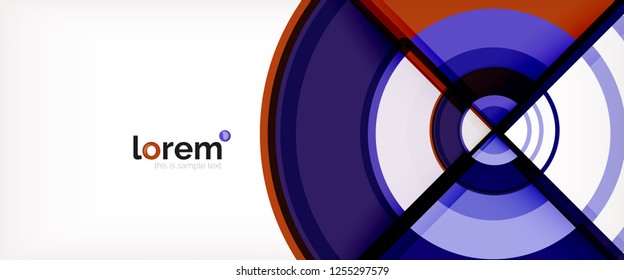 Fondo abstracto geométrico moderno. Plantilla de diseño abstracto a la moda para presentación de negocios o tecnología, portada de póster de internet o de folletos web, fondo de pantalla. Ilustración del vector