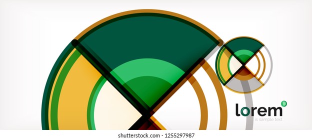 Modern geometric abstract background. Trendy abstract layout template for business or technology presentation, internet poster or web brochure cover, wallpaper. Vector illustration