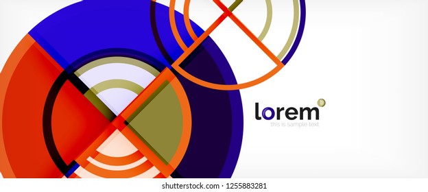 Modern geometric abstract background. Trendy abstract layout template for business or technology presentation, internet poster or web brochure cover, wallpaper. Vector illustration