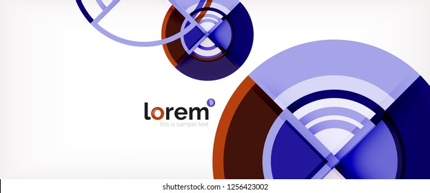 Modern geometric abstract background. Trendy abstract layout template for business or technology presentation, internet poster or web brochure cover, wallpaper. Vector illustration