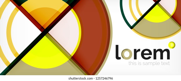 Fondo abstracto geométrico moderno. Plantilla de diseño abstracto a la moda para presentación de negocios o tecnología, portada de póster de internet o de folletos web, fondo de pantalla. Ilustración del vector