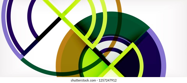 Modern geometric abstract background. Trendy abstract layout template for business or technology presentation, internet poster or web brochure cover, wallpaper. Vector illustration
