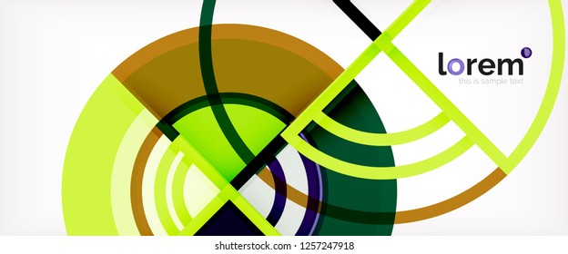 Modern geometric abstract background. Trendy abstract layout template for business or technology presentation, internet poster or web brochure cover, wallpaper. Vector illustration