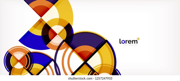 Fondo abstracto geométrico moderno. Plantilla de diseño abstracto a la moda para presentación de negocios o tecnología, portada de póster de internet o de folletos web, fondo de pantalla. Ilustración del vector