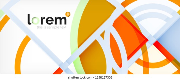 Modern geometric abstract background. Trendy abstract layout template for business or technology presentation, internet poster or web brochure cover, wallpaper. Vector illustration