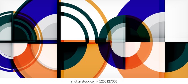 Modern geometric abstract background. Trendy abstract layout template for business or technology presentation, internet poster or web brochure cover, wallpaper. Vector illustration