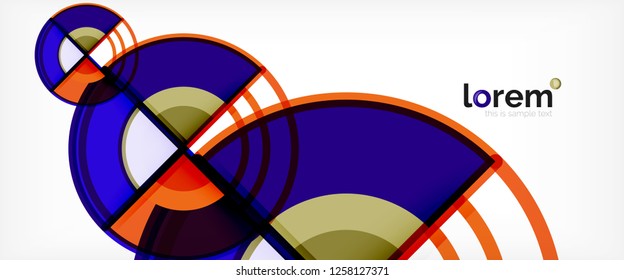 Moderner, geometrischer abstrakter Hintergrund. Trendy abstrakte Layout-Vorlage für Geschäfts- oder Technologiepräsentationen, Internet-Poster oder Web-Broschüren-Cover, Bildschirmhintergrund. Vektorgrafik