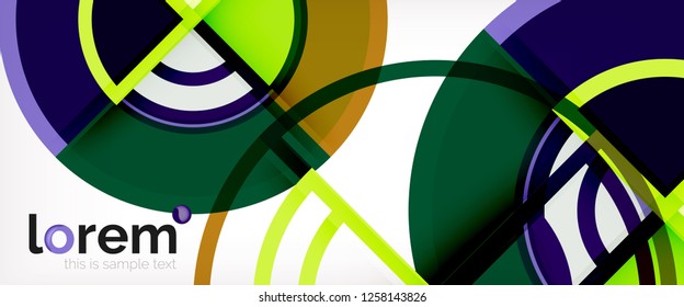 Modern geometric abstract background. Trendy abstract layout template for business or technology presentation, internet poster or web brochure cover, wallpaper. Vector illustration