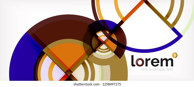 Fondo abstracto geométrico moderno. Plantilla de diseño abstracto a la moda para presentación de negocios o tecnología, portada de póster de internet o de folletos web, fondo de pantalla. Ilustración del vector