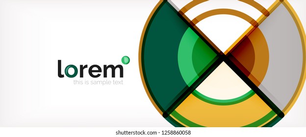 Modern geometric abstract background. Trendy abstract layout template for business or technology presentation, internet poster or web brochure cover, wallpaper. Vector illustration