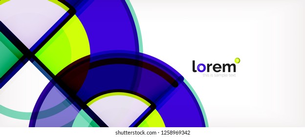 Modern geometric abstract background. Trendy abstract layout template for business or technology presentation, internet poster or web brochure cover, wallpaper. Vector illustration