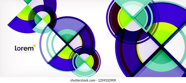 Modern geometric abstract background. Trendy abstract layout template for business or technology presentation, internet poster or web brochure cover, wallpaper. Vector illustration