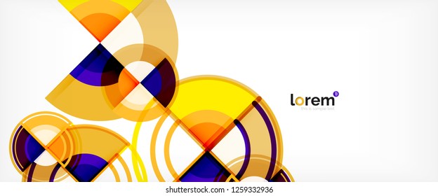 Fondo abstracto geométrico moderno. Plantilla de diseño abstracto a la moda para presentación de negocios o tecnología, portada de póster de internet o de folletos web, fondo de pantalla. Ilustración del vector