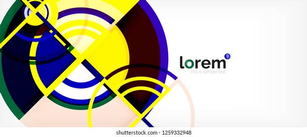 Modern geometric abstract background. Trendy abstract layout template for business or technology presentation, internet poster or web brochure cover, wallpaper. Vector illustration