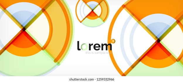 Modern geometric abstract background. Trendy abstract layout template for business or technology presentation, internet poster or web brochure cover, wallpaper. Vector illustration