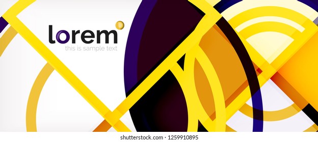 Modern geometric abstract background. Trendy abstract layout template for business or technology presentation, internet poster or web brochure cover, wallpaper. Vector illustration