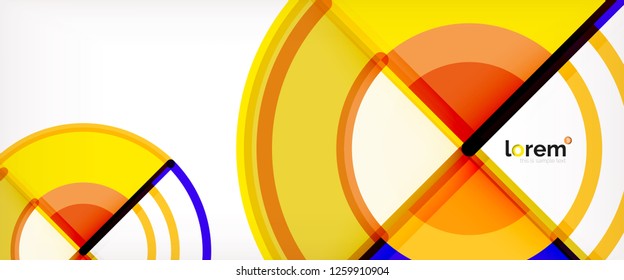 Fondo abstracto geométrico moderno. Plantilla de diseño abstracto a la moda para presentación de negocios o tecnología, portada de póster de internet o de folletos web, fondo de pantalla. Ilustración del vector