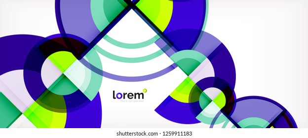 Modern geometric abstract background. Trendy abstract layout template for business or technology presentation, internet poster or web brochure cover, wallpaper. Vector illustration