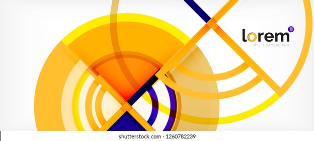 Modern geometric abstract background. Trendy abstract layout template for business or technology presentation, internet poster or web brochure cover, wallpaper. Vector illustration