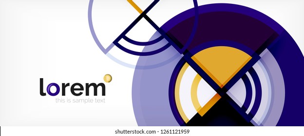 Modern geometric abstract background. Trendy abstract layout template for business or technology presentation, internet poster or web brochure cover, wallpaper. Vector illustration