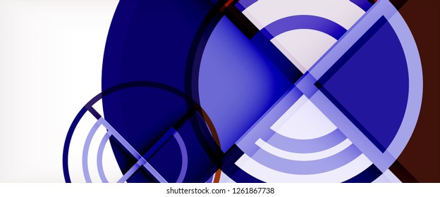 Fondo abstracto geométrico moderno. Plantilla de diseño abstracto a la moda para presentación de negocios o tecnología, portada de póster de internet o de folletos web, fondo de pantalla. Ilustración del vector