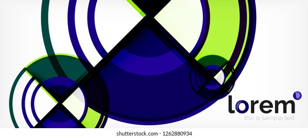 Moderner, geometrischer abstrakter Hintergrund. Trendy abstrakte Layout-Vorlage für Geschäfts- oder Technologiepräsentationen, Internet-Poster oder Web-Broschüren-Cover, Bildschirmhintergrund. Vektorgrafik
