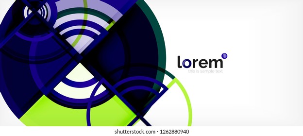 Modern geometric abstract background. Trendy abstract layout template for business or technology presentation, internet poster or web brochure cover, wallpaper. Vector illustration