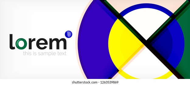 Fondo abstracto geométrico moderno. Plantilla de diseño abstracto a la moda para presentación de negocios o tecnología, portada de póster de internet o de folletos web, fondo de pantalla. Ilustración del vector