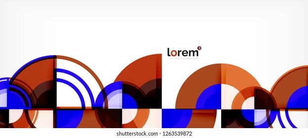 Modern geometric abstract background. Trendy abstract layout template for business or technology presentation, internet poster or web brochure cover, wallpaper. Vector illustration