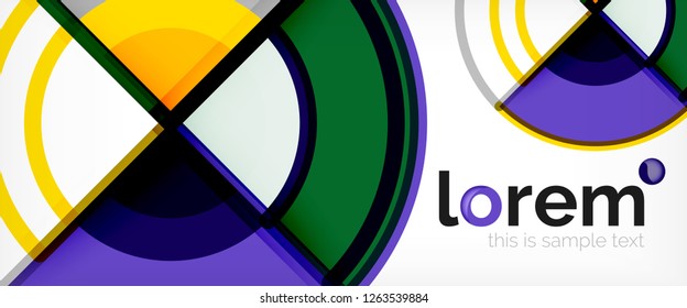 Moderner, geometrischer abstrakter Hintergrund. Trendy abstrakte Layout-Vorlage für Geschäfts- oder Technologiepräsentationen, Internet-Poster oder Web-Broschüren-Cover, Bildschirmhintergrund. Vektorgrafik