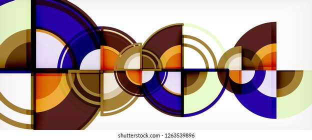Modern geometric abstract background. Trendy abstract layout template for business or technology presentation, internet poster or web brochure cover, wallpaper. Vector illustration