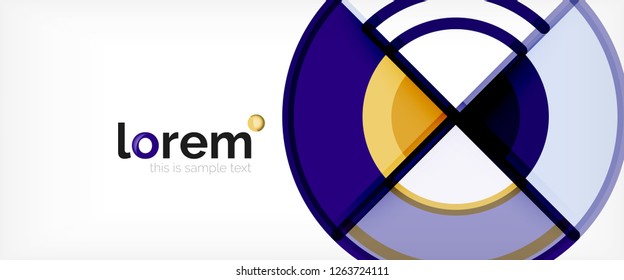 Modern geometric abstract background. Trendy abstract layout template for business or technology presentation, internet poster or web brochure cover, wallpaper. Vector illustration