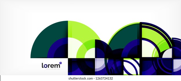 Modern geometric abstract background. Trendy abstract layout template for business or technology presentation, internet poster or web brochure cover, wallpaper. Vector illustration