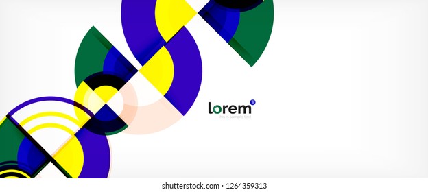 Modern geometric abstract background. Trendy abstract layout template for business or technology presentation, internet poster or web brochure cover, wallpaper. Vector illustration