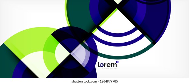 Modern geometric abstract background. Trendy abstract layout template for business or technology presentation, internet poster or web brochure cover, wallpaper. Vector illustration