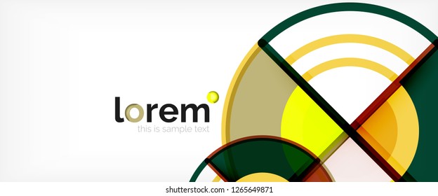 Modern geometric abstract background. Trendy abstract layout template for business or technology presentation, internet poster or web brochure cover, wallpaper. Vector illustration