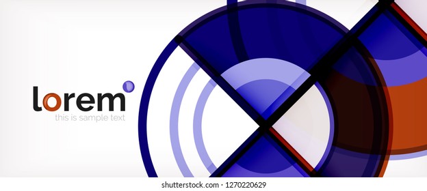 Fondo abstracto geométrico moderno. Plantilla de diseño abstracto a la moda para presentación de negocios o tecnología, portada de póster de internet o de folletos web, fondo de pantalla. Ilustración del vector
