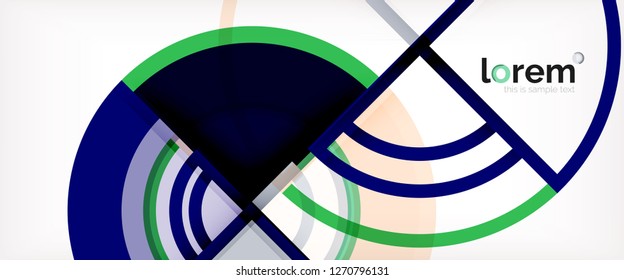 Modern geometric abstract background. Trendy abstract layout template for business or technology presentation, internet poster or web brochure cover, wallpaper. Vector illustration