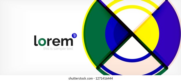 Fondo abstracto geométrico moderno. Plantilla de diseño abstracto a la moda para presentación de negocios o tecnología, portada de póster de internet o de folletos web, fondo de pantalla. Ilustración del vector