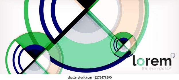 Fondo abstracto geométrico moderno. Plantilla de diseño abstracto a la moda para presentación de negocios o tecnología, portada de póster de internet o de folletos web, fondo de pantalla. Ilustración del vector