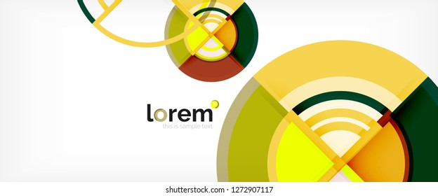 Modern geometric abstract background. Trendy abstract layout template for business or technology presentation, internet poster or web brochure cover, wallpaper. Vector illustration